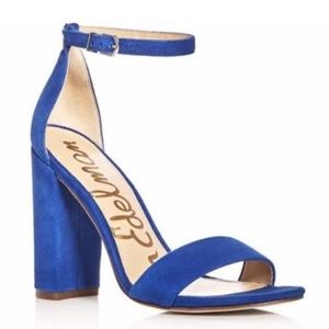 Blue Sam Edelman Suede Yaro Block Heels